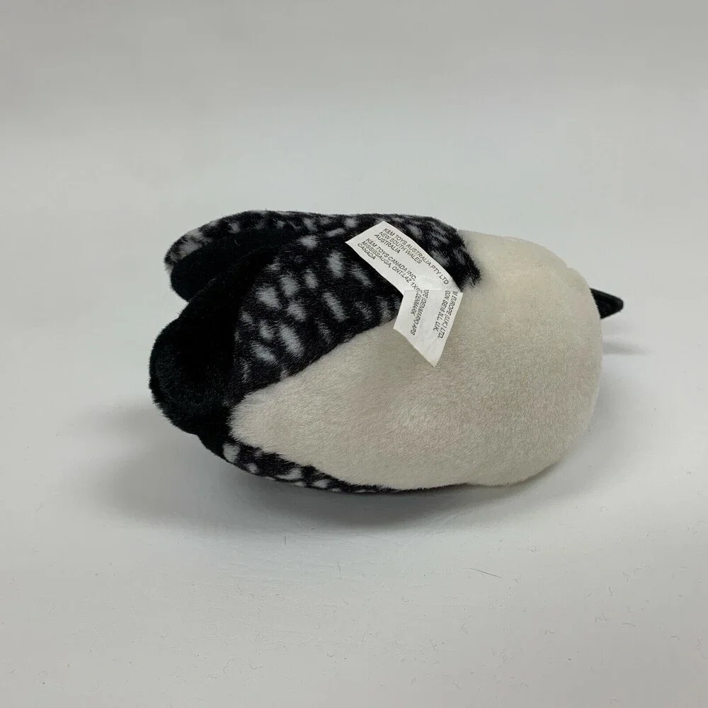 K‎ & M Toys Duck Duckling Loon Black White Stuffed Animal Toy Plush 2001